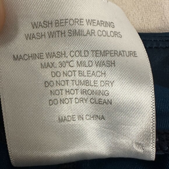 Zyia Active Blue Camo Leggings Women's Size 10N Polyester/Spandex - Picture 5 of 5